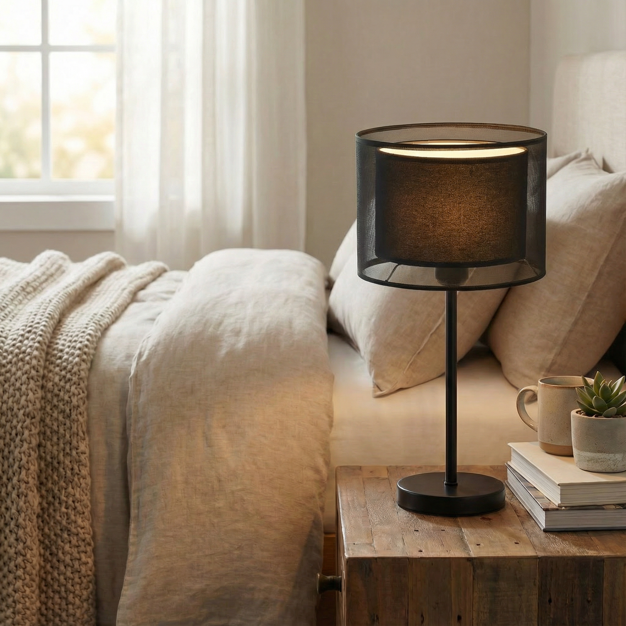 LumaGlow Mesh Table Lamp