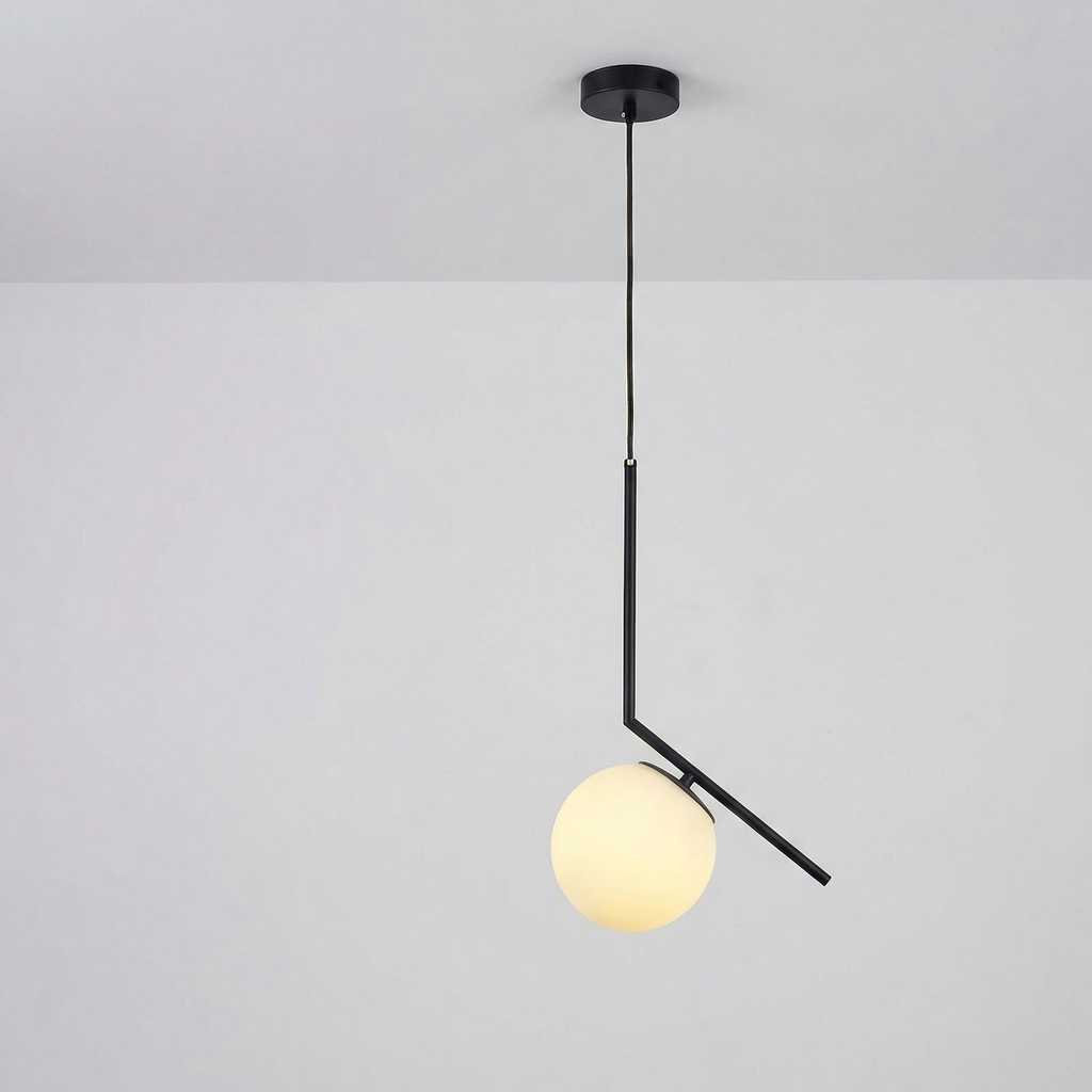 Nordic Black Geometric Pendant Light