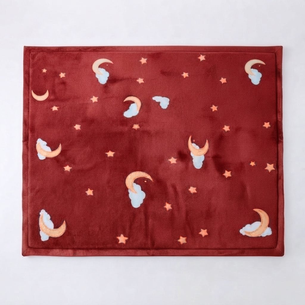 Foam Play Mat with Non-Slip Backing — Red
