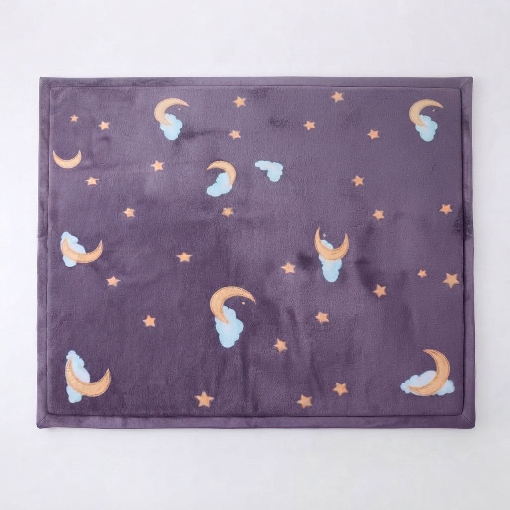 Foam Play Mat with Non-Slip Backing — Purple