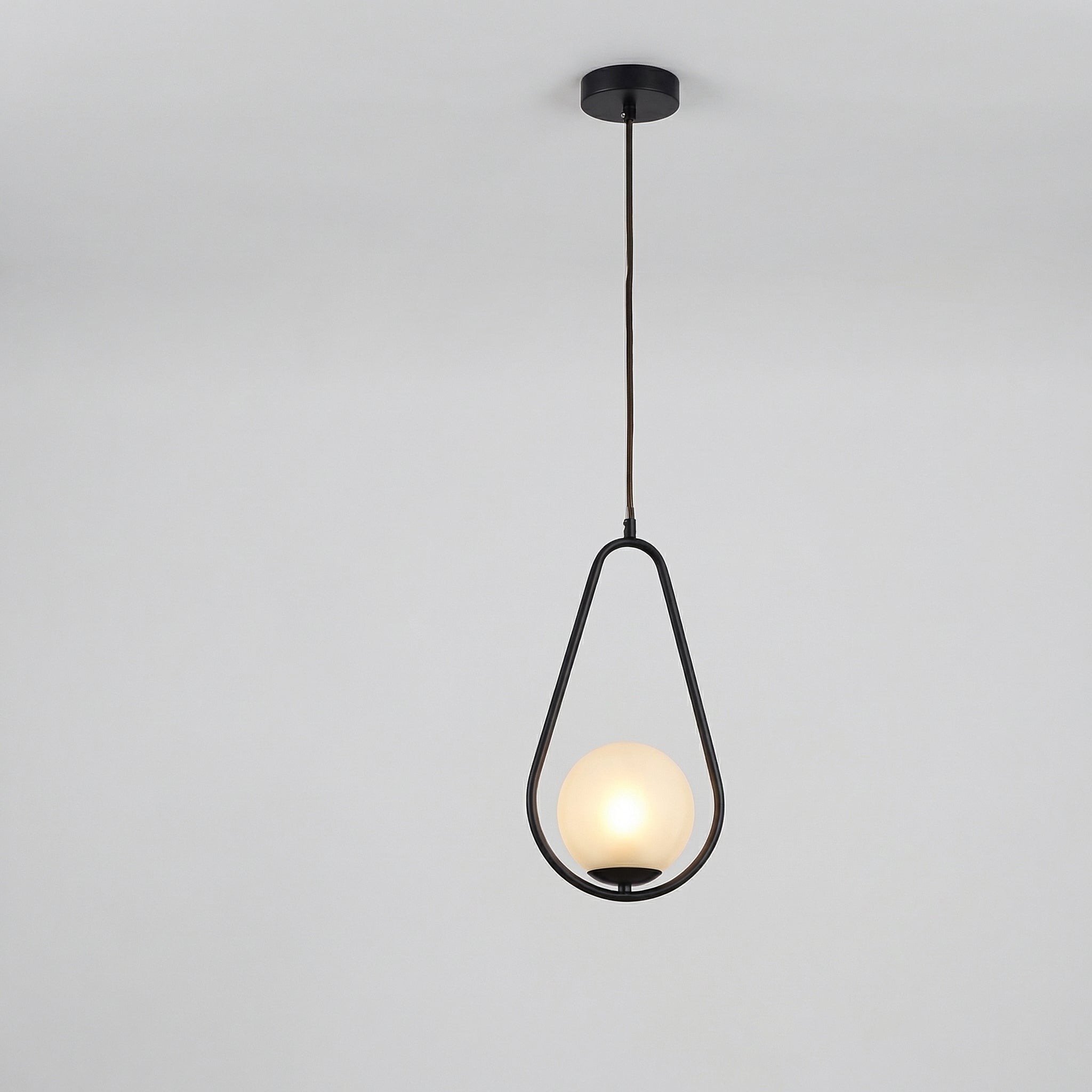 Nordic Black Teardrop Pendant Light