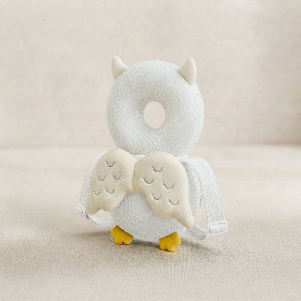 Baby Head Cushion with Adjustable Straps — Rabbit - No Button