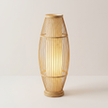 Bamboo Woven Floor Lamp with LED Light