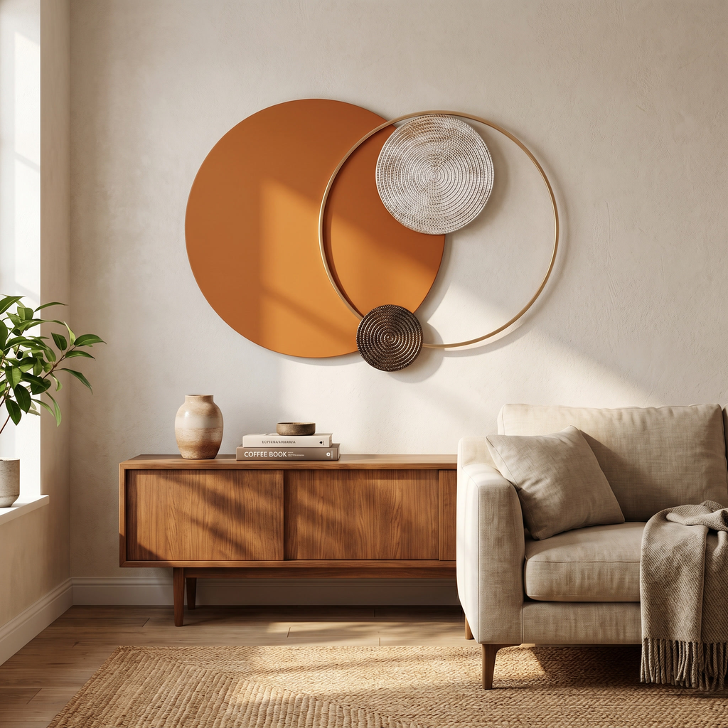 Modern Metal Wall Art Décor for Living Room, Entryway & Bedroom Decoration