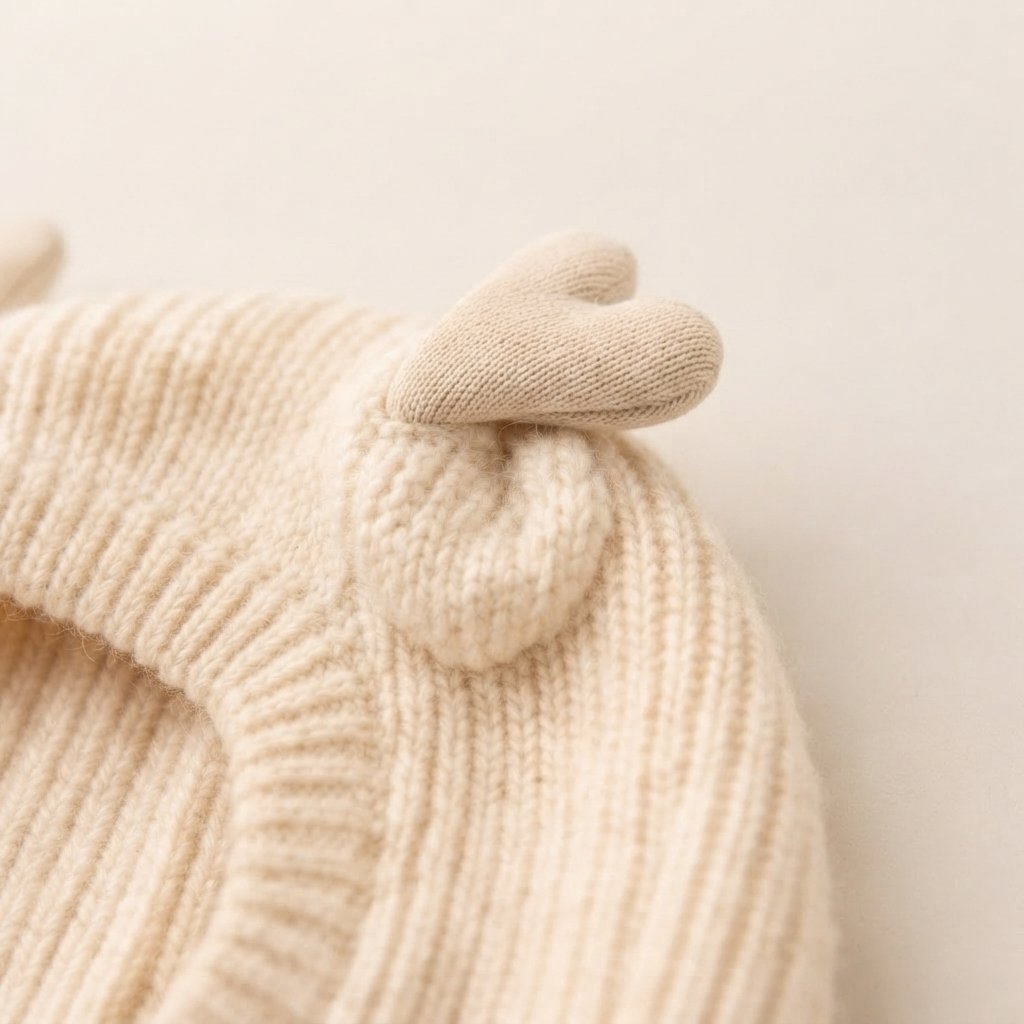 Baby Knit Balaclava with Bear Ears