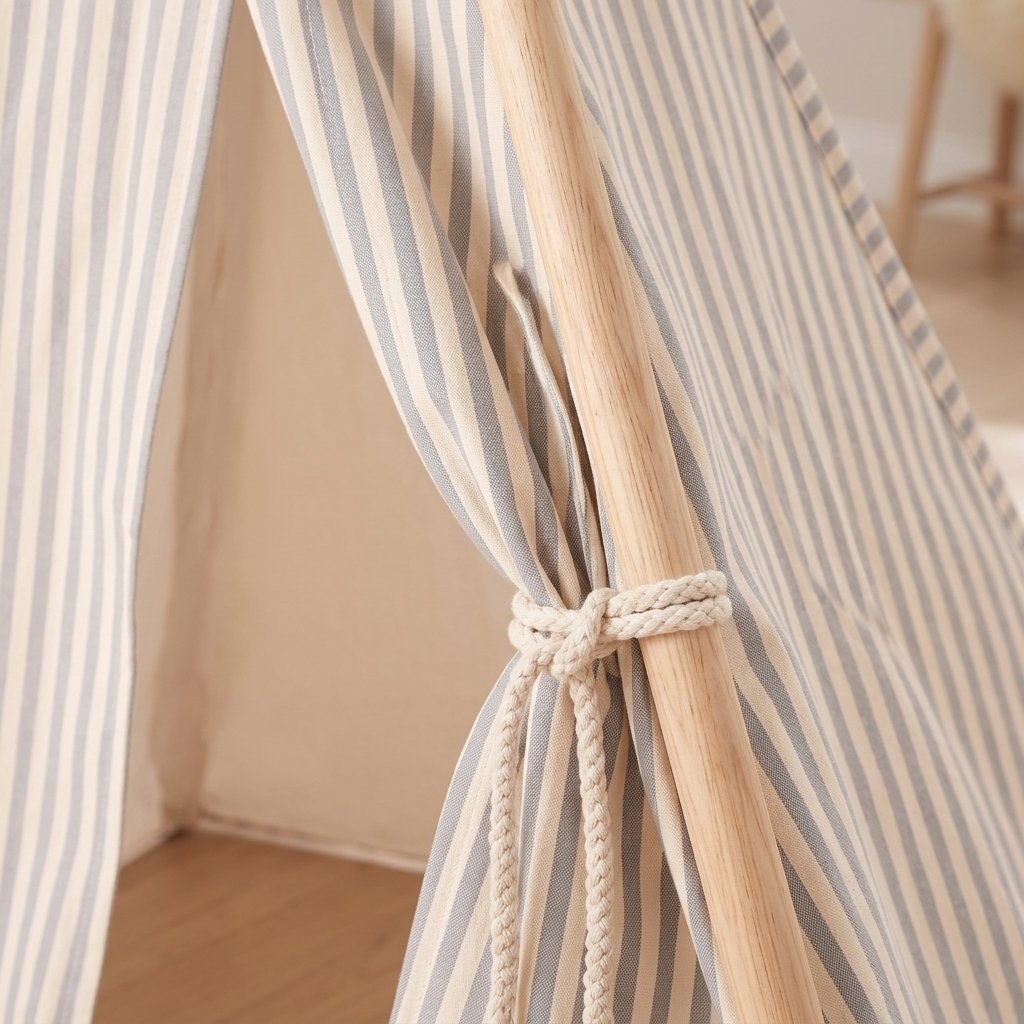 Blue Stripe Kids Teepee Tent