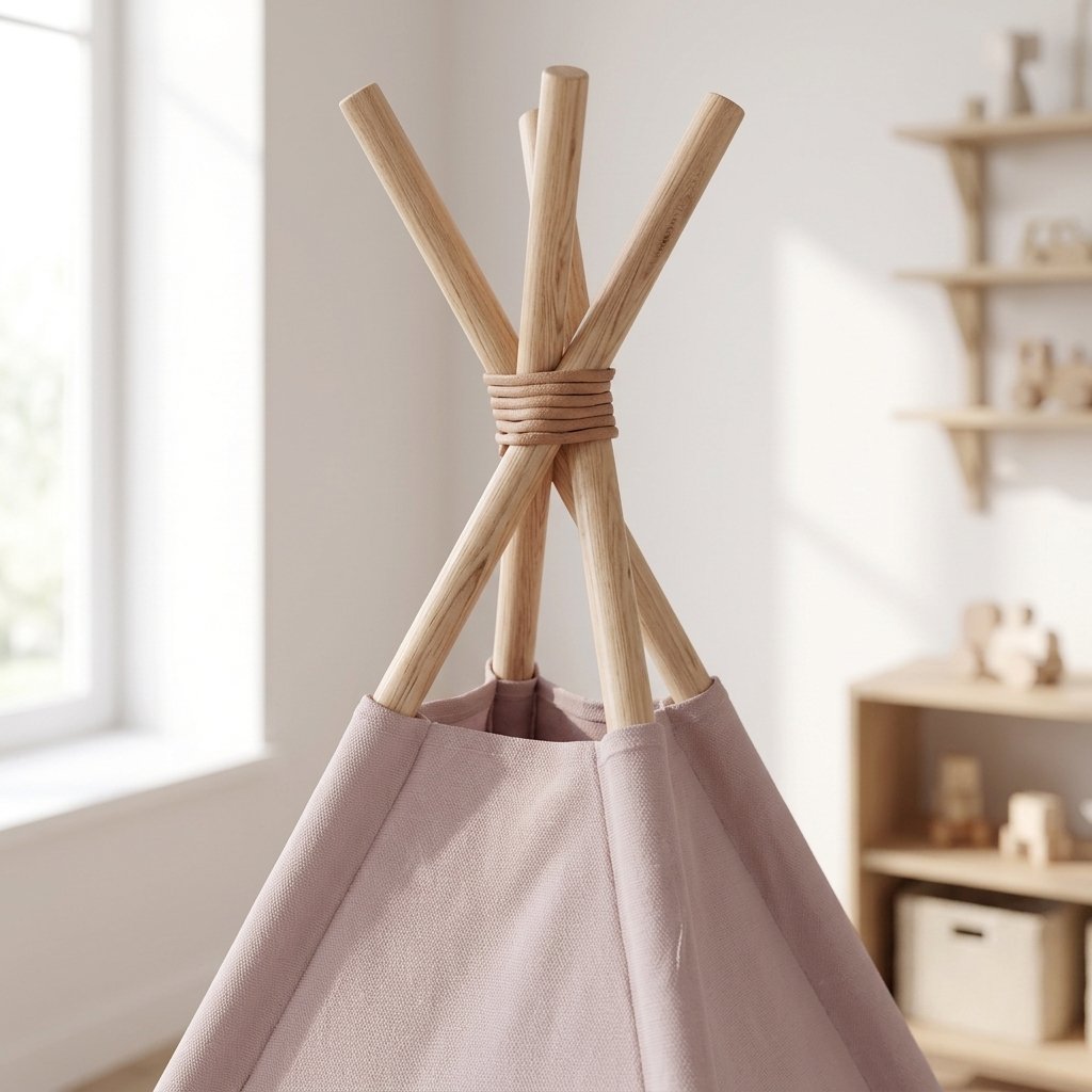 Cotton Canvas Kids Teepee – Grey