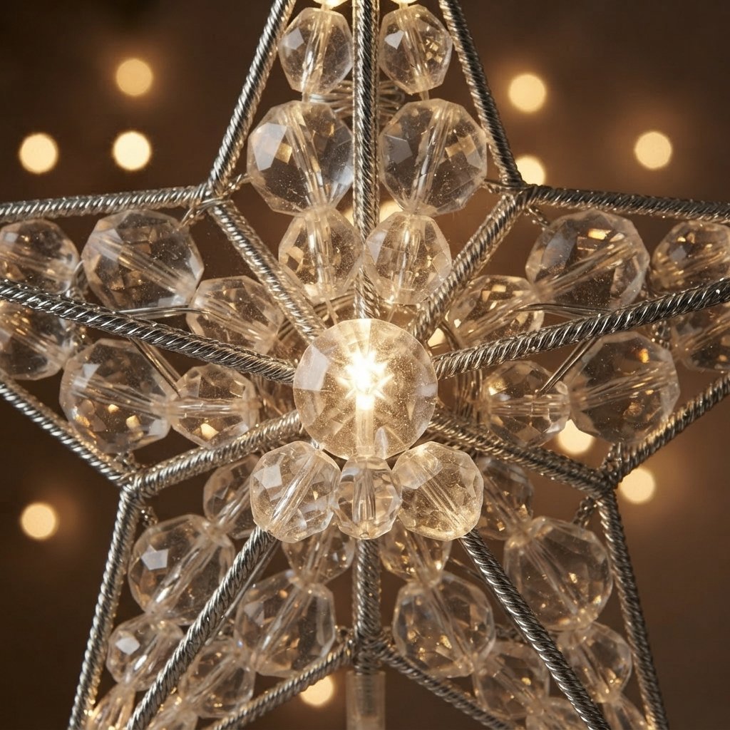 Crystal LED Star Tree Topper