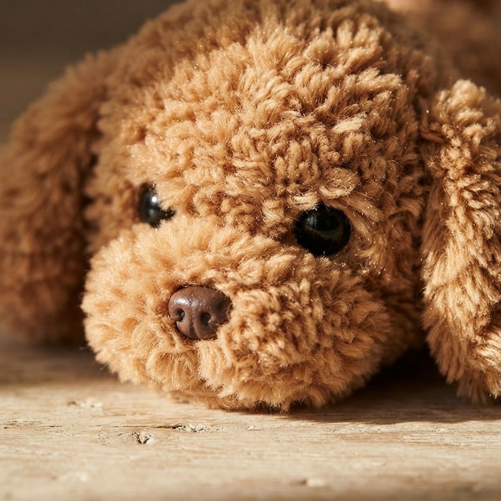 Curly Poodle Plush Puppy Toy