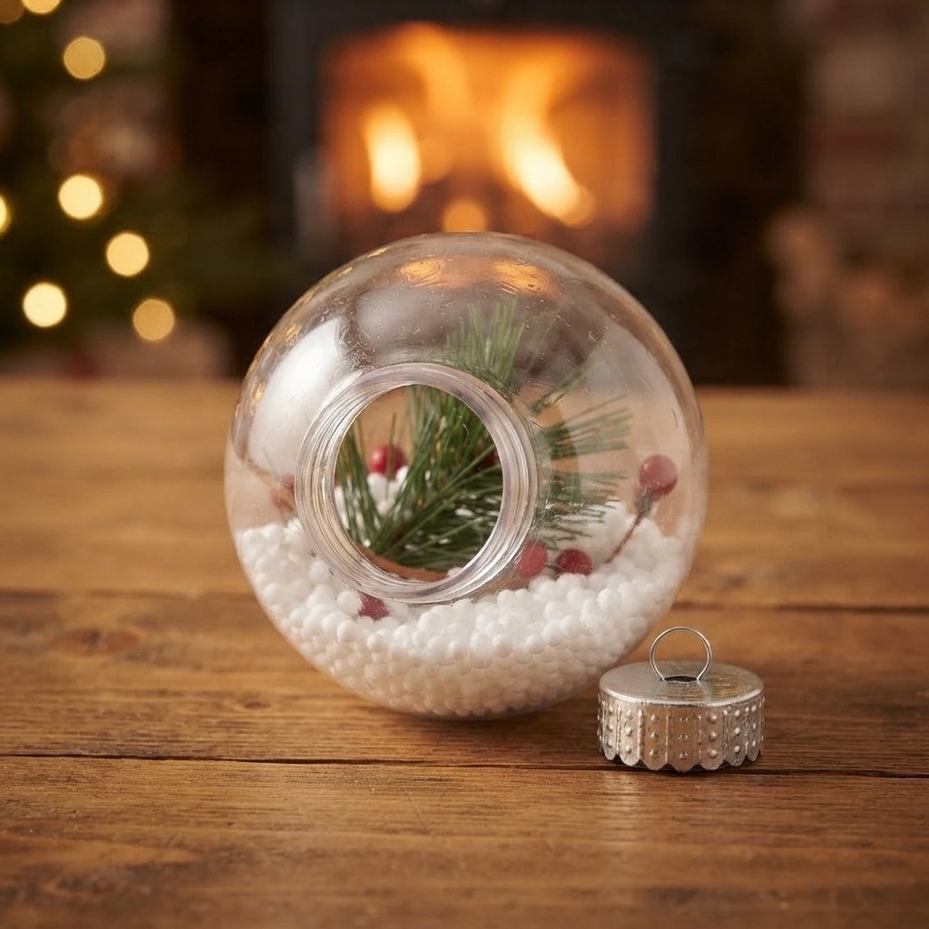 Fillable Clear Baubles, Set of 24