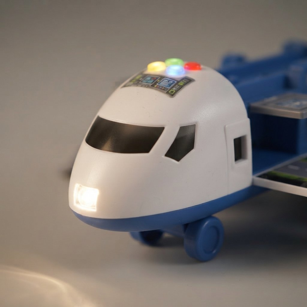 Fold-Out Airplane Playset with Vehicles