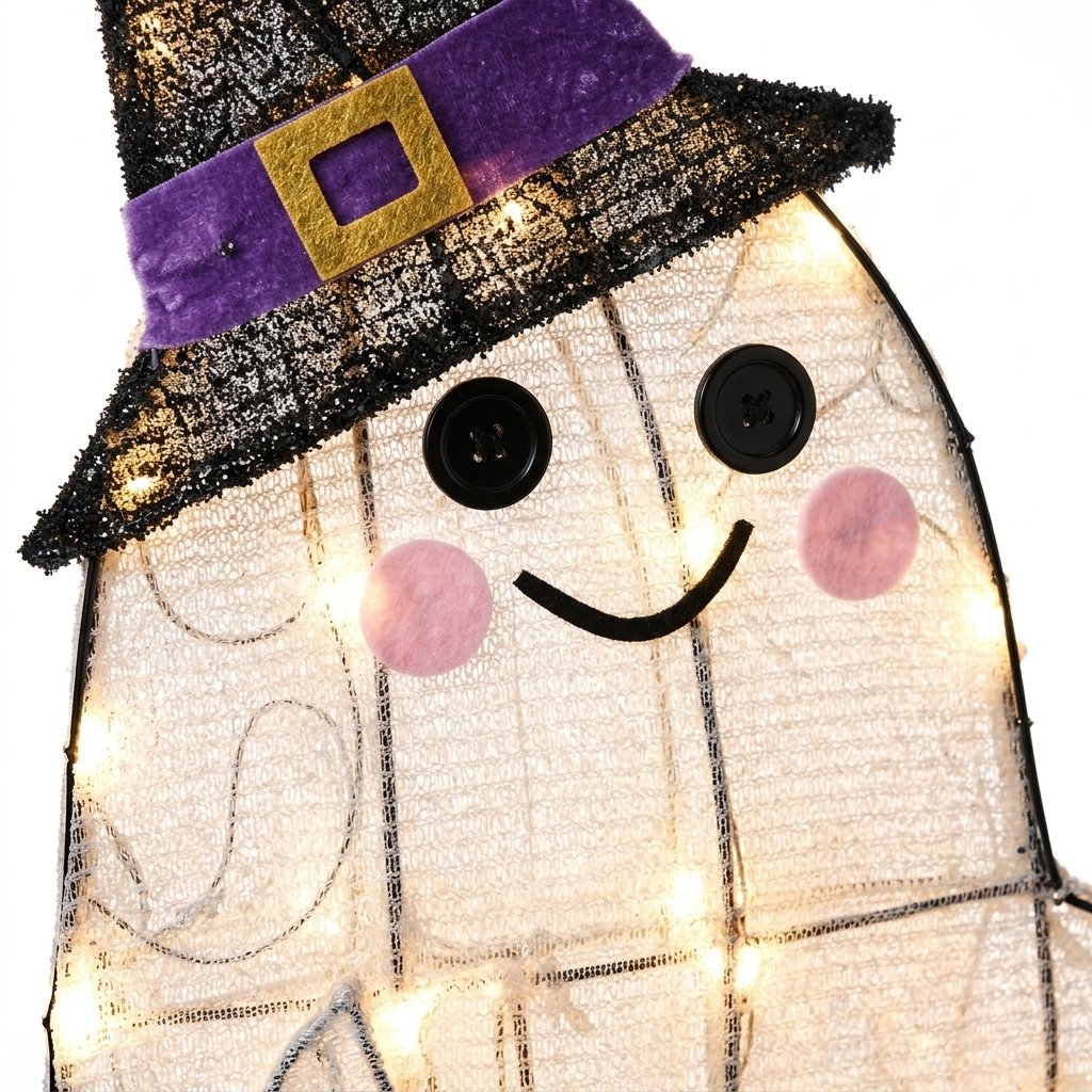 Gustav the Ghost and Dog Companion LED Halloween Garden Decoration with Warm White Lights