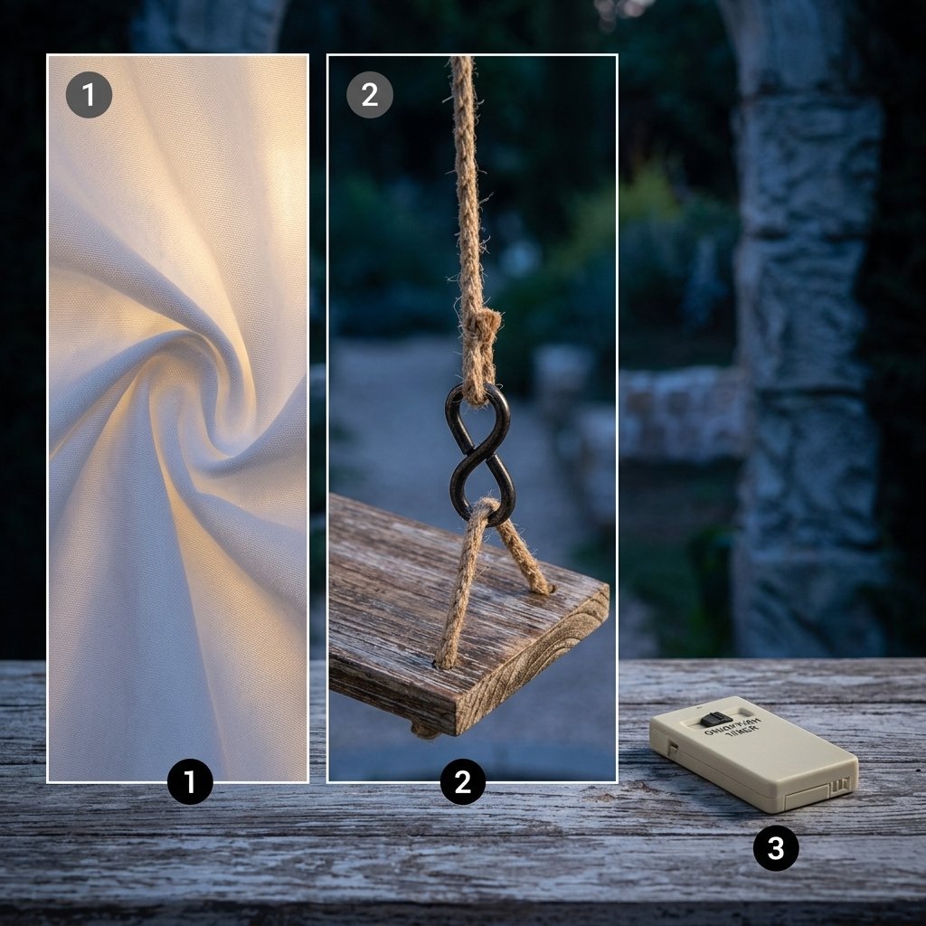 Halloween Glowing Ghost Swing Decoration with Remote Control and LED Lighting