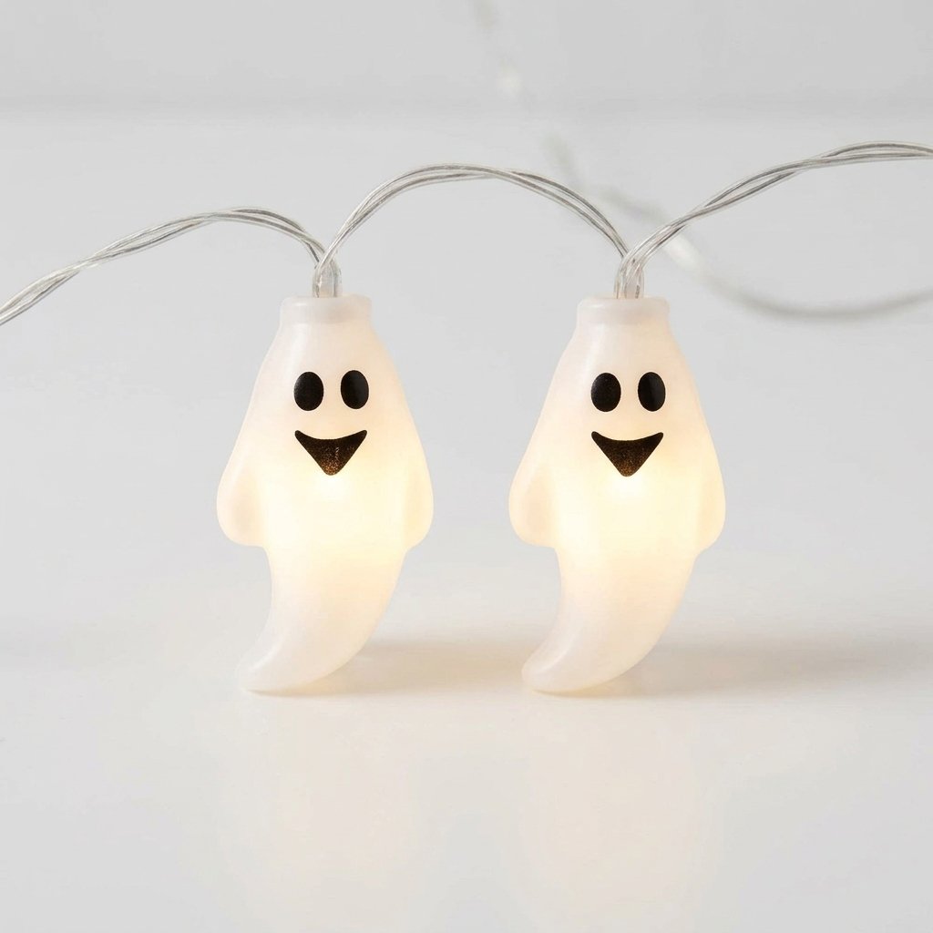 Halloween LED String Lights with Spooky Shape Covers