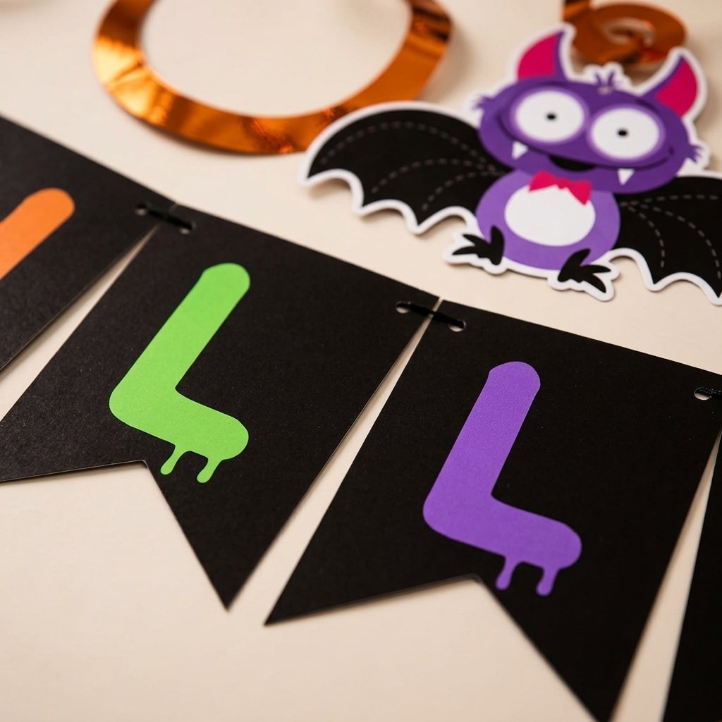 Halloween Party Decoration Banner Kit with Swirls
