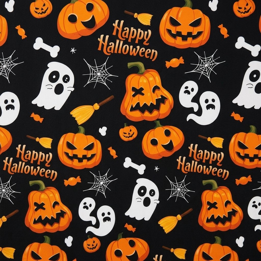 Halloween Tablecloth with Spider Web Design, Black or Purple