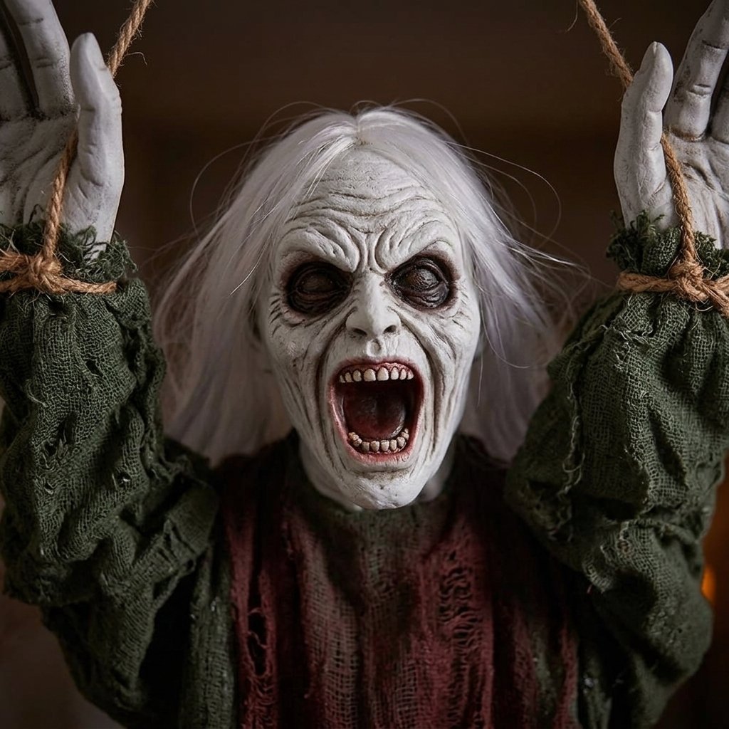 Hanging Ghost Halloween Decoration – Haunted House Prop