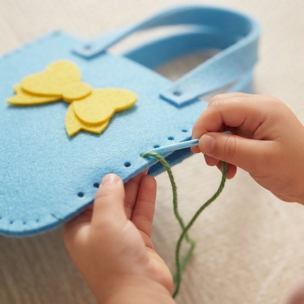 Kids Felt Bag Sewing Kit – 8 Designs