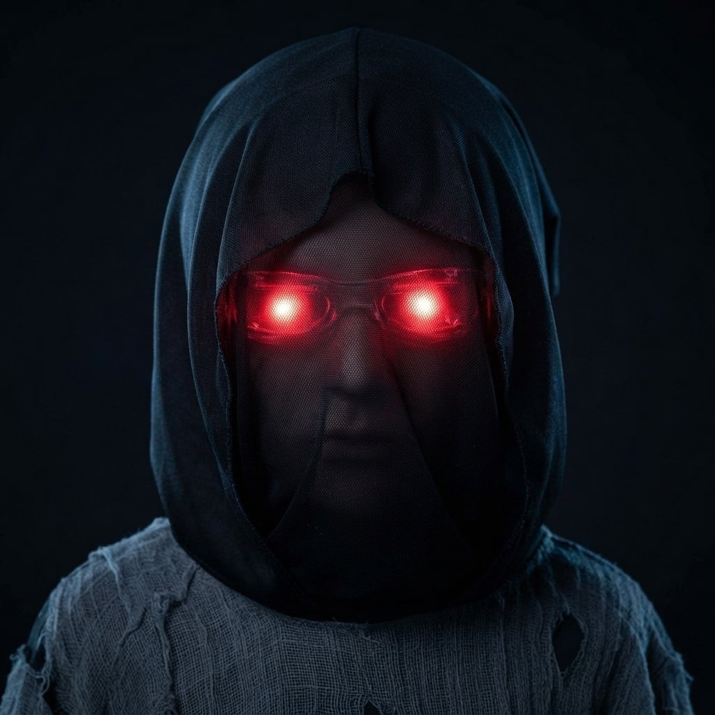 Kids' Grim Reaper Costume with Glowing Eyes & Scythe