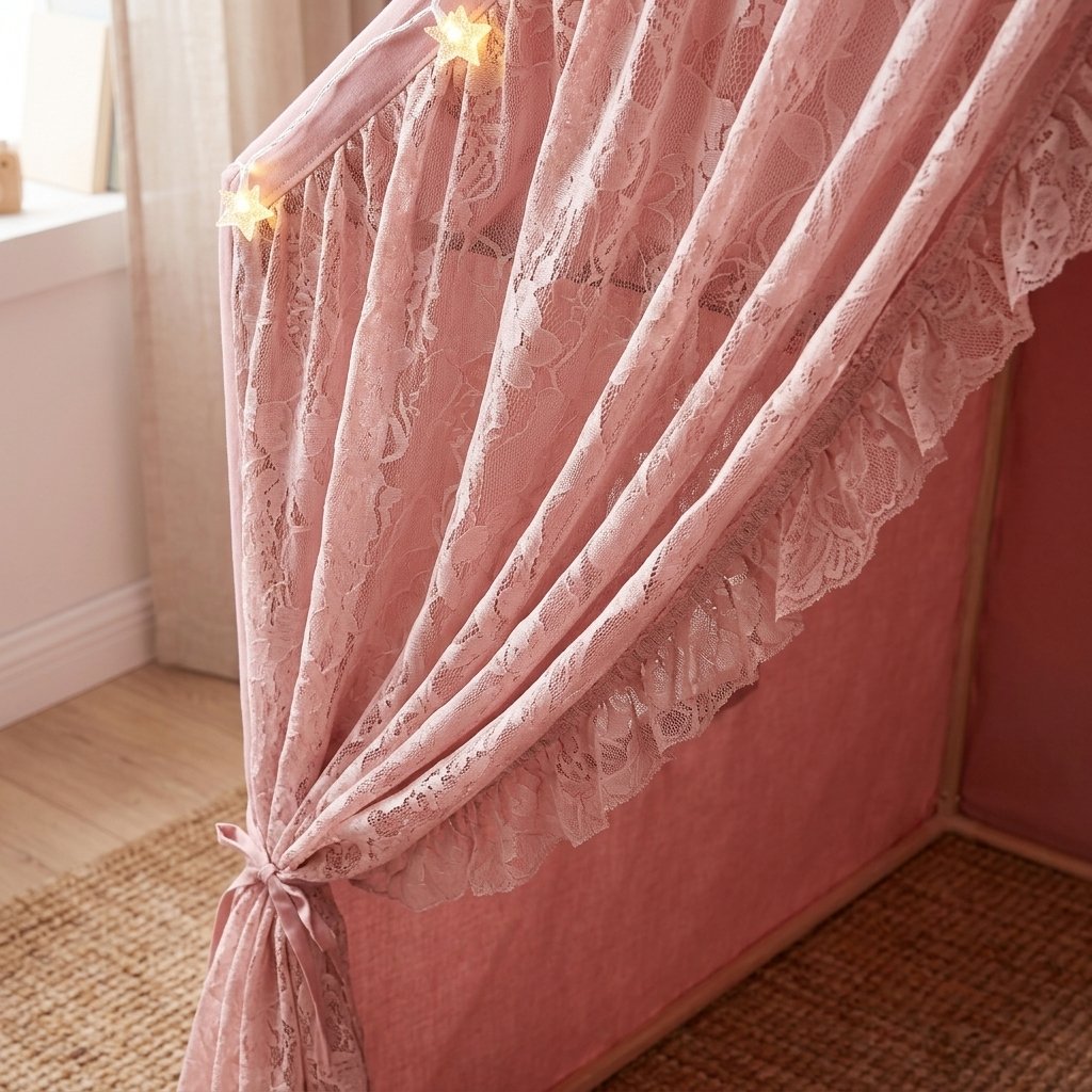 Lace Play Tent & Ruffle Mat Bundle – Rose