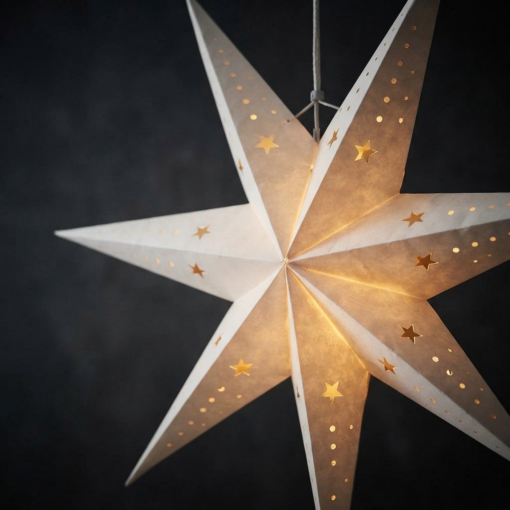 LED Paper Star Christmas Decoration