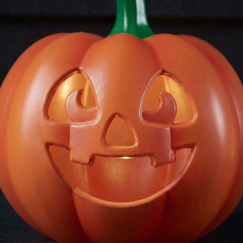 Light-Up Jack-O-Lantern Halloween Decoration with Timer