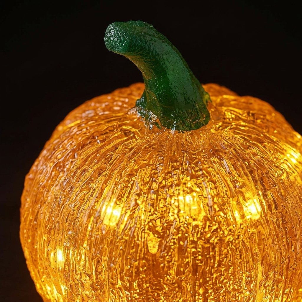 Mini Ghost and Pumpkin Light-Up Halloween Decorations with Warm White LEDs