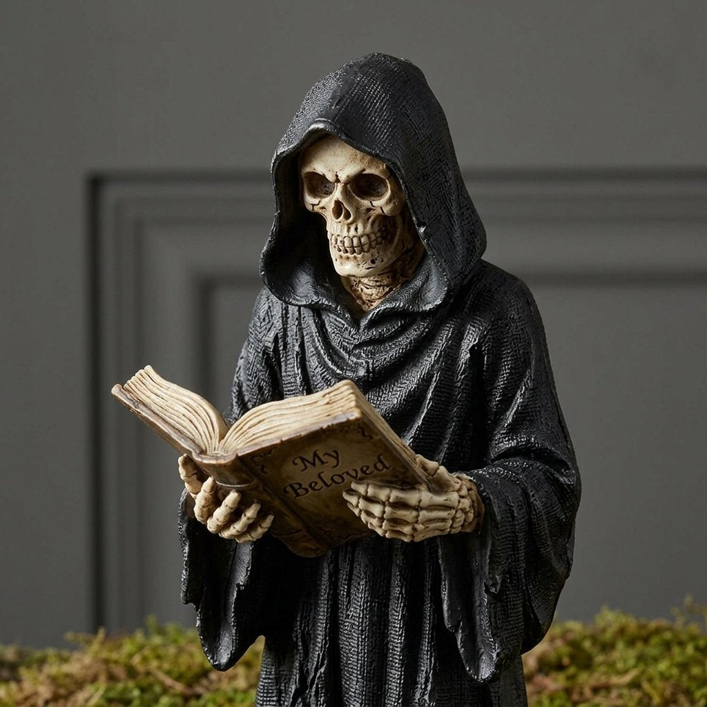 Miniature Tombstone Set, 4-Piece Resin Graveyard Décor