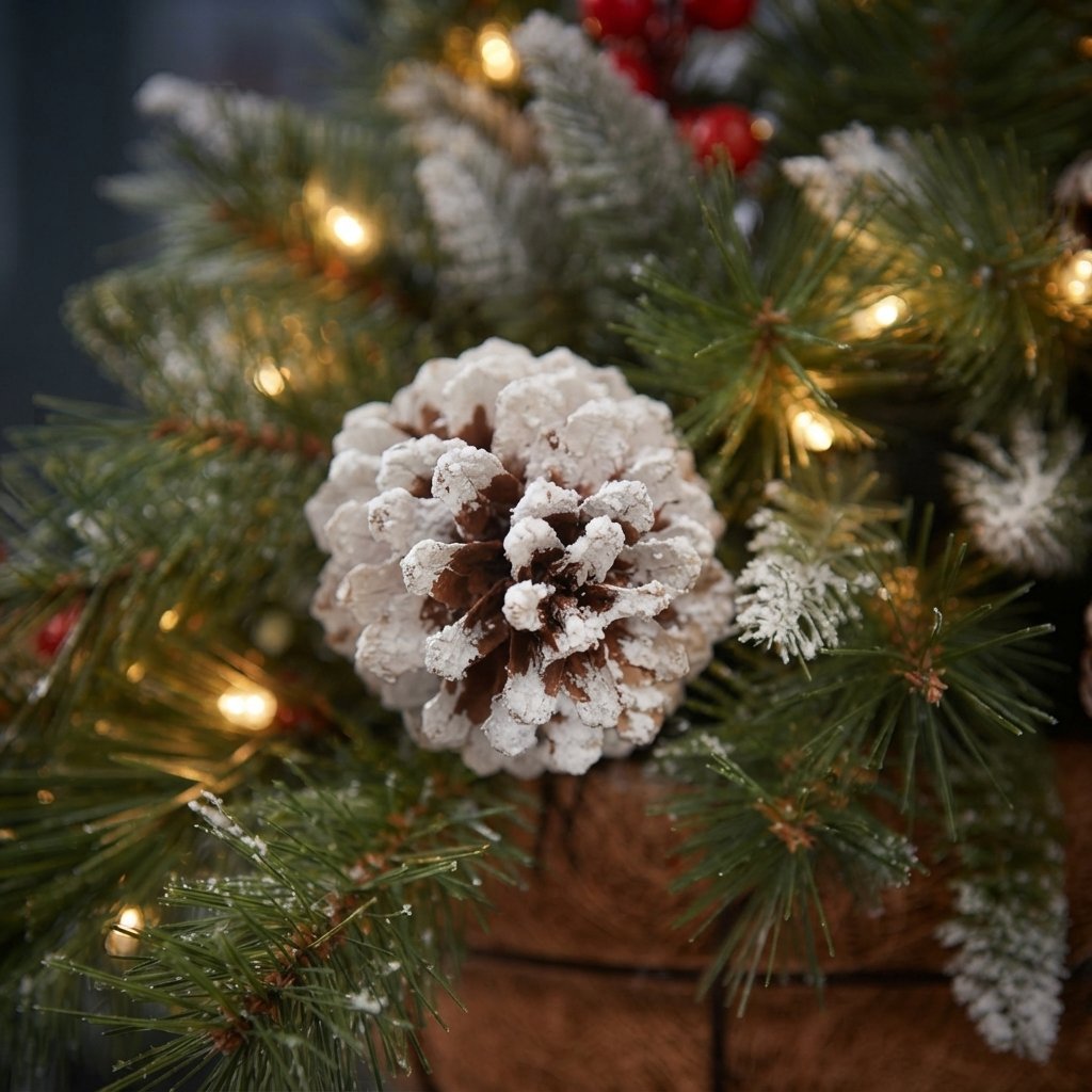 Pre-lit Christmas Hanging Basket