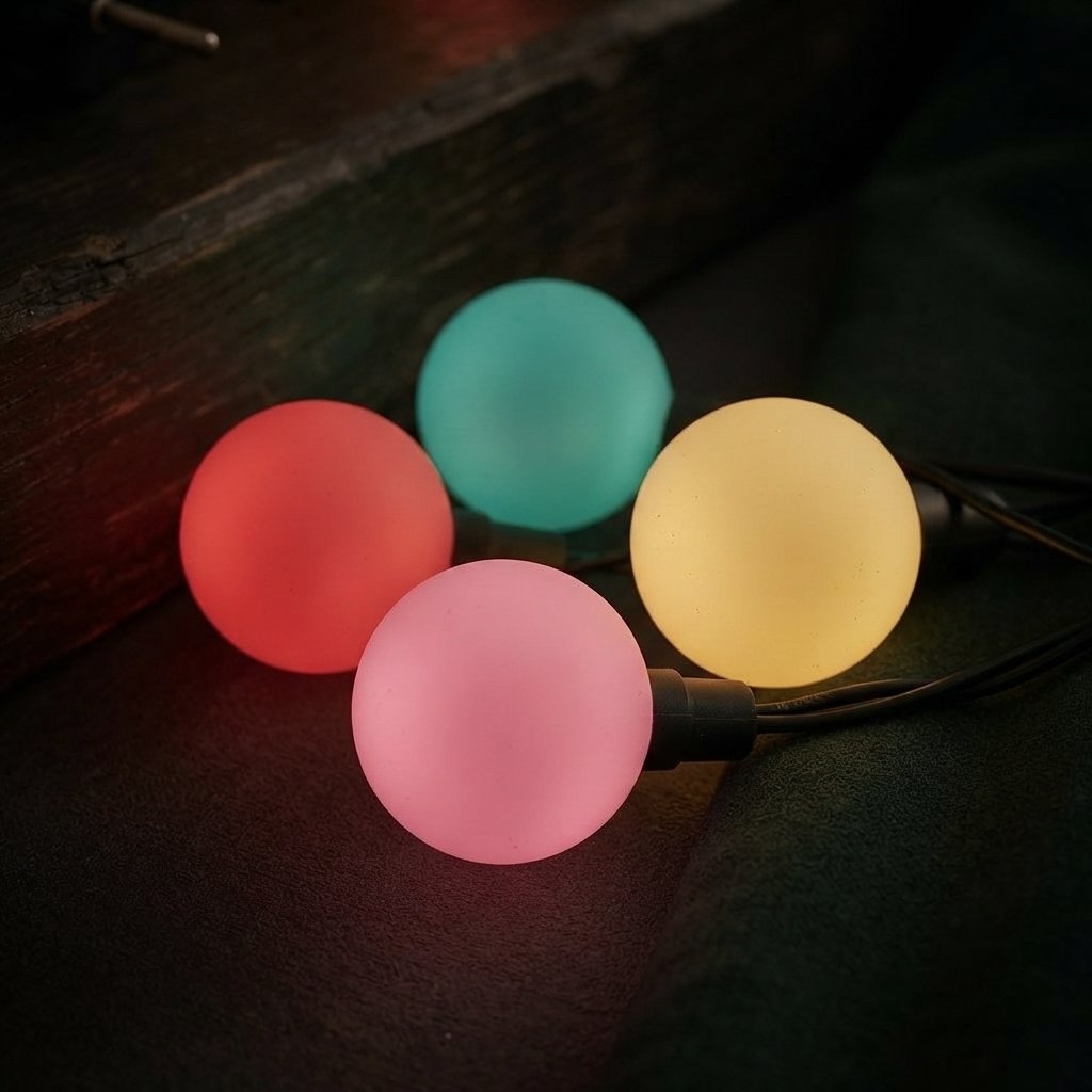 Round Ball LED String Lights, 8 Modes