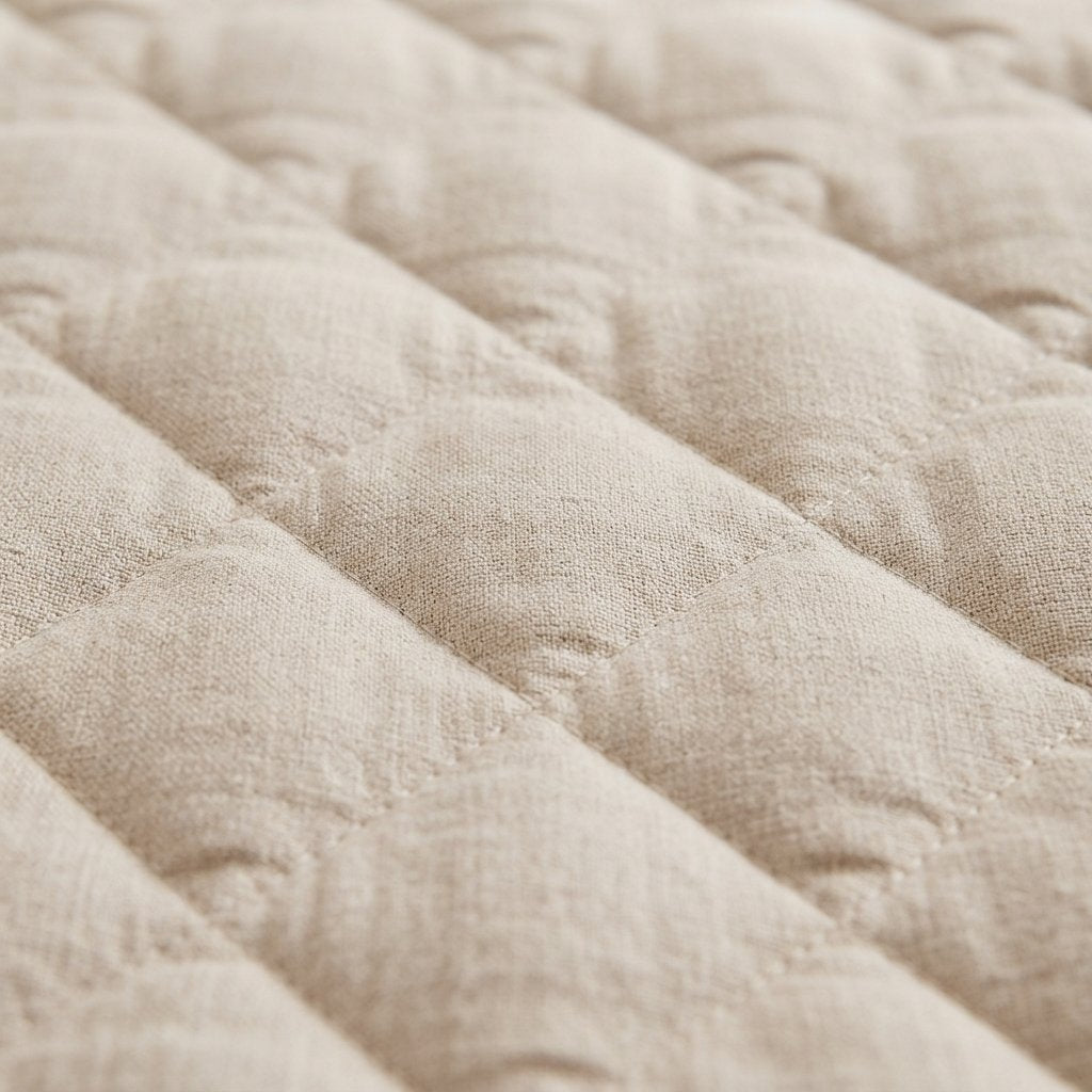 Round Linen Play Mat Cover, 115 cm