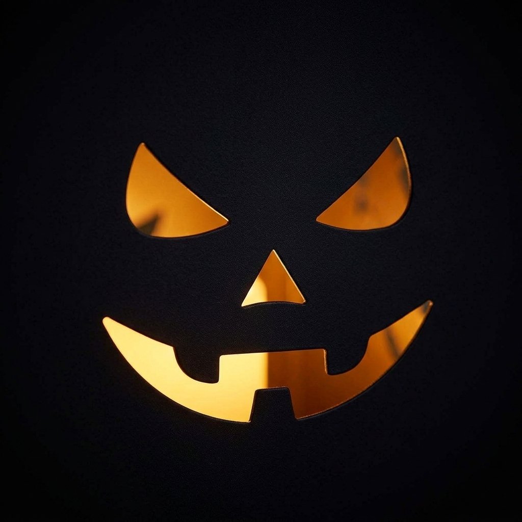 Set of 2 Black Metal Halloween Lanterns with Jack-o'-Lantern and Witch Cut-Outs