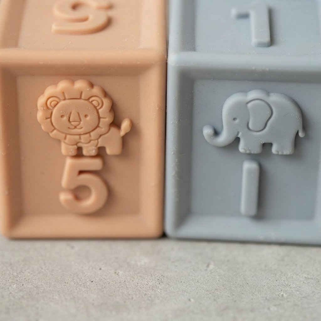 Silicone Stacking Blocks with Numbers