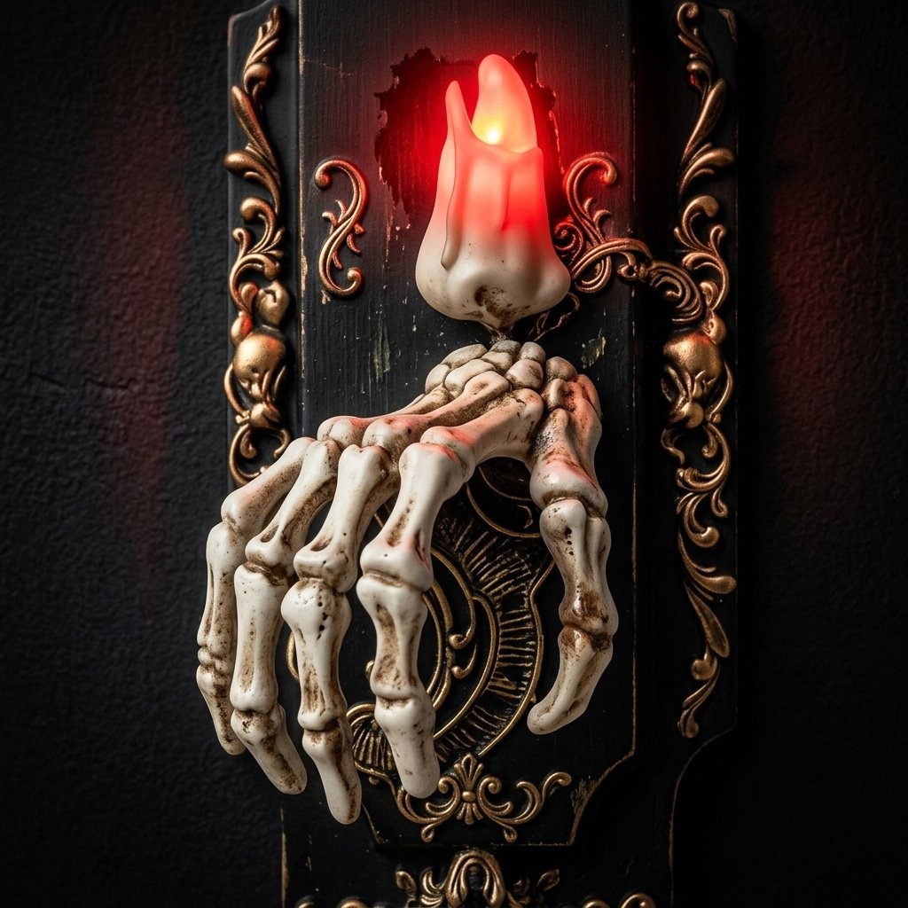 Skeleton Hand Doorbell Prop with Motion Sensor, Sound and Light