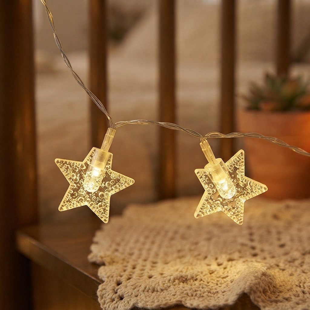 Star & Moon LED Fairy String Lights