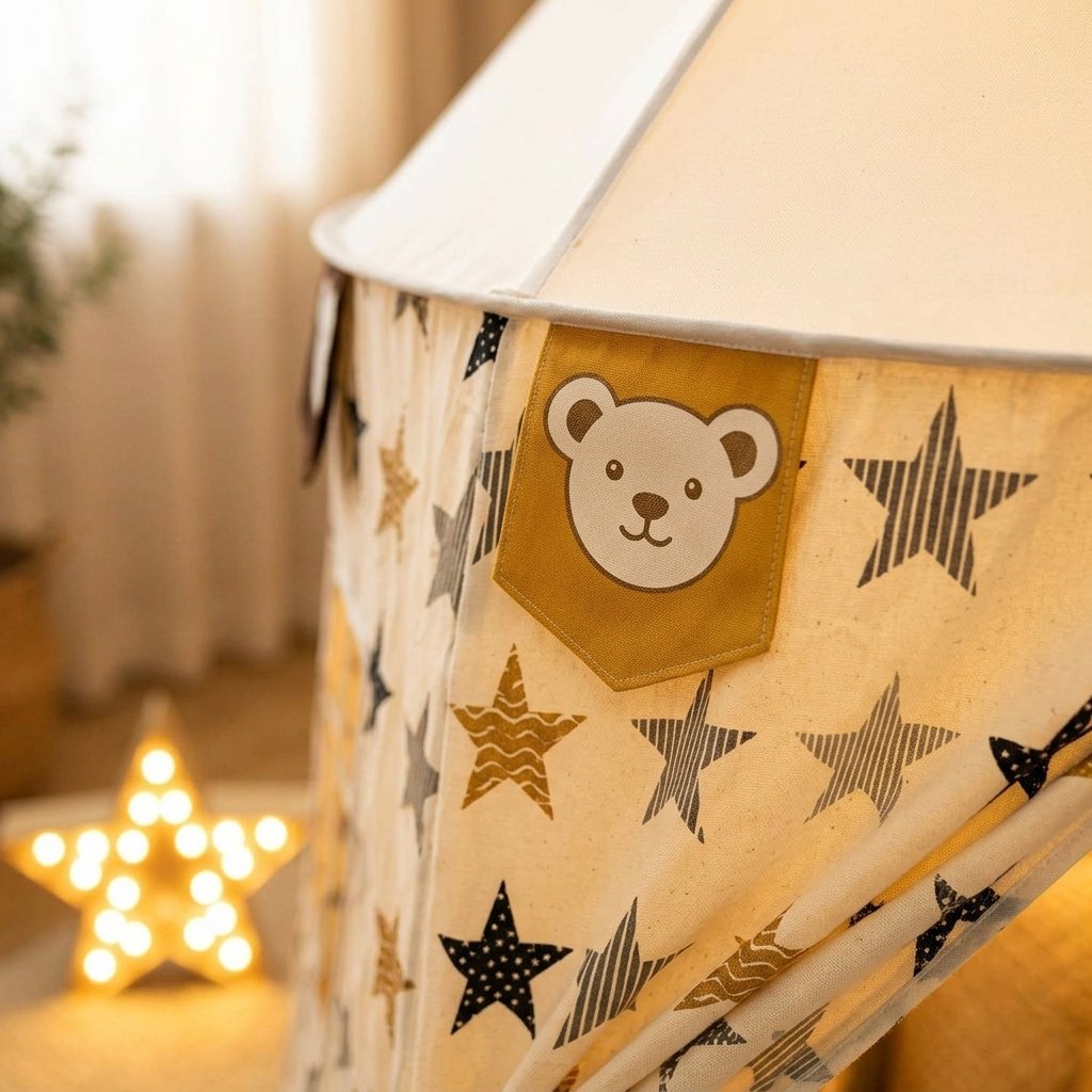 Star Print Kids Indoor Play Tent