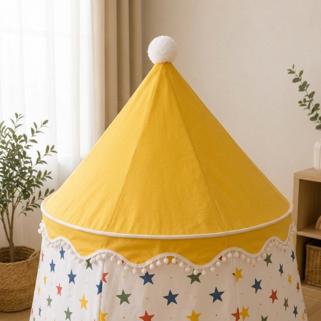 Star Print Kids Indoor Play Tent