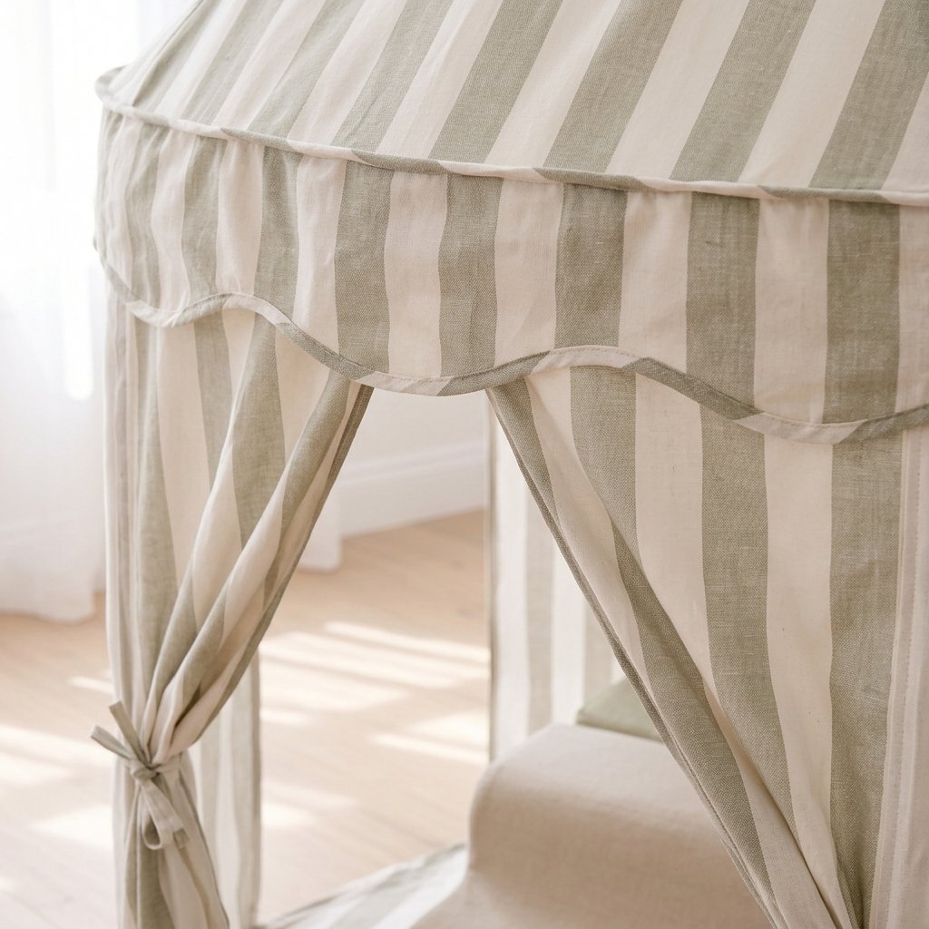 Striped Cotton Play Tent & Lounger Bundle