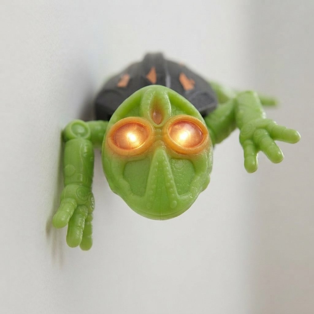 Wall-Climbing RC Lizard with LED Eyes