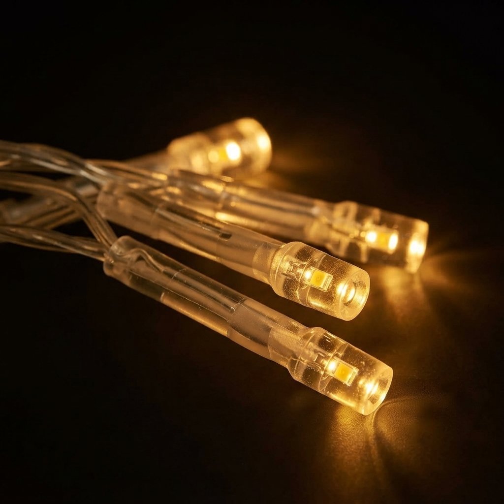 Warm White LED String Lights, 200 LEDs