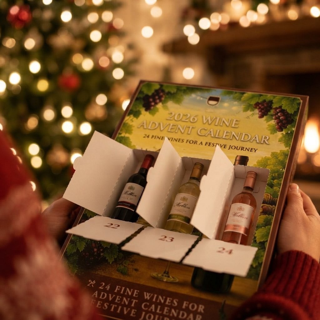 Wine Advent Calendar with 24 Doors