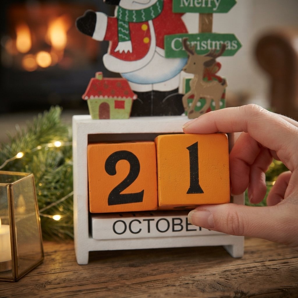 Wooden Christmas Countdown Calendar