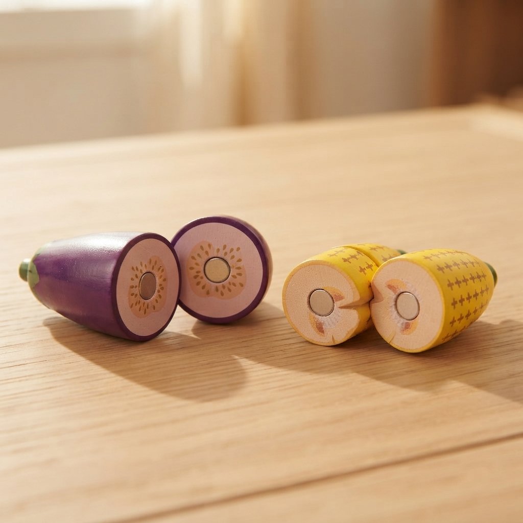 Wooden Cutting Vegetable Play Set