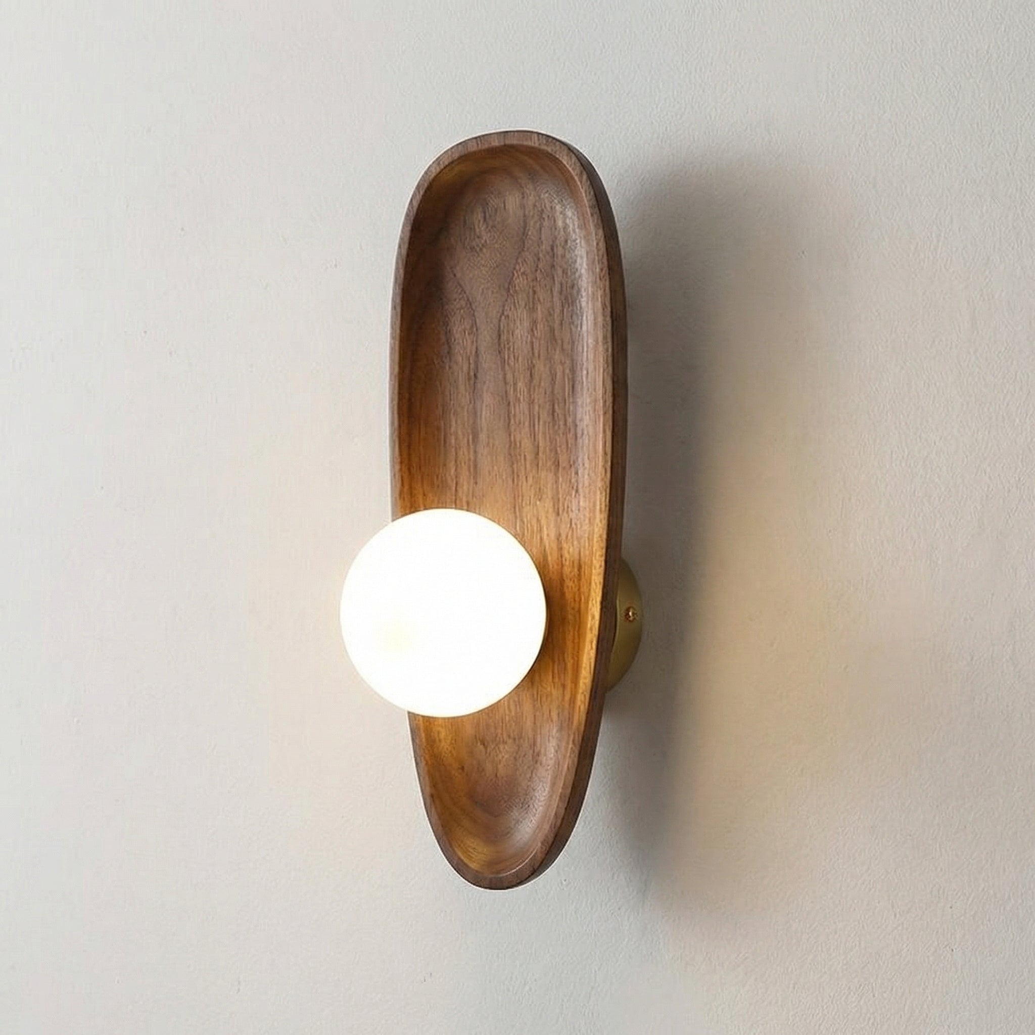 Japanese Solid Wood LED Wall Lamp