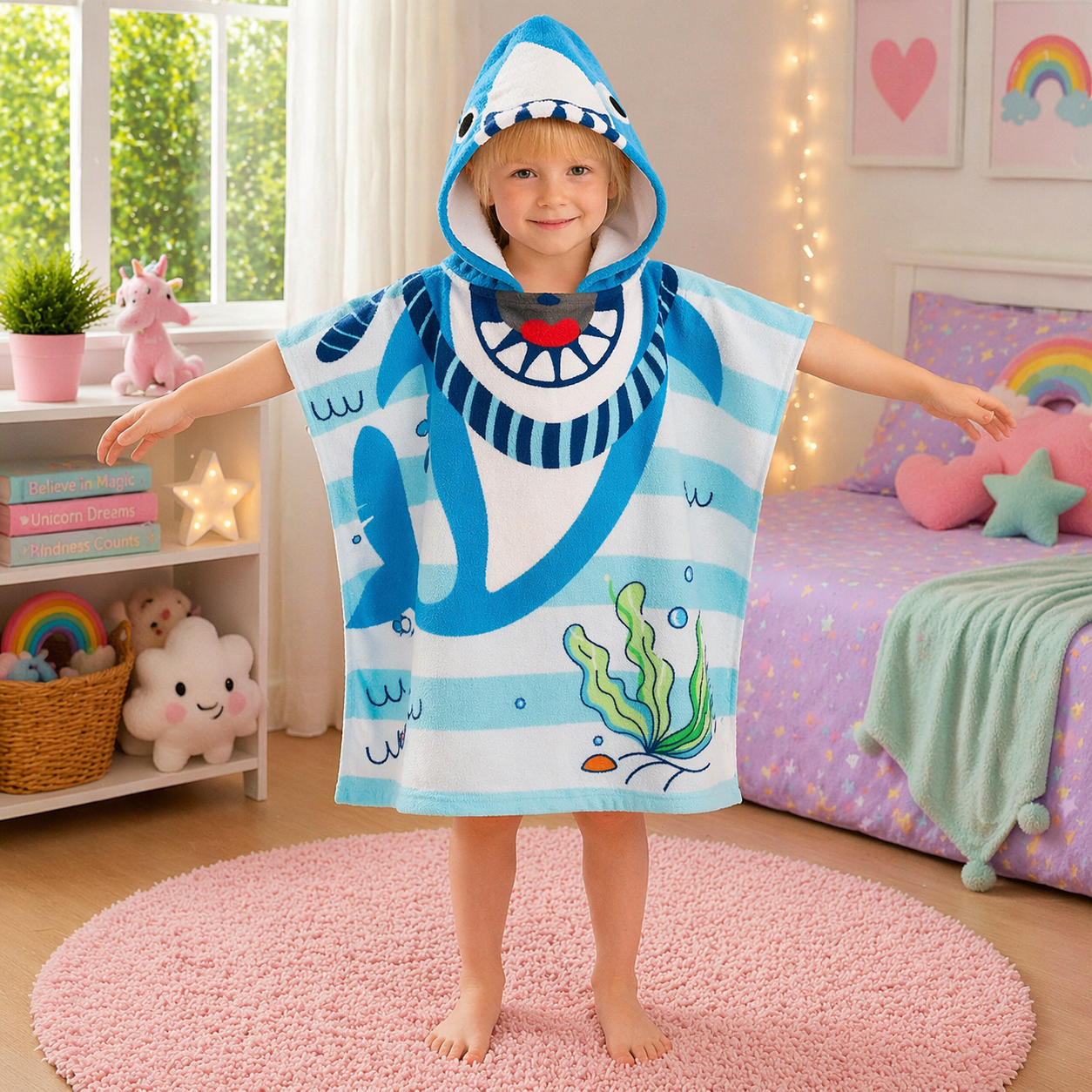 Kids Hooded Bath Towel