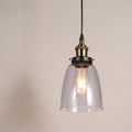 Vintage Glass Bell Pendant Light