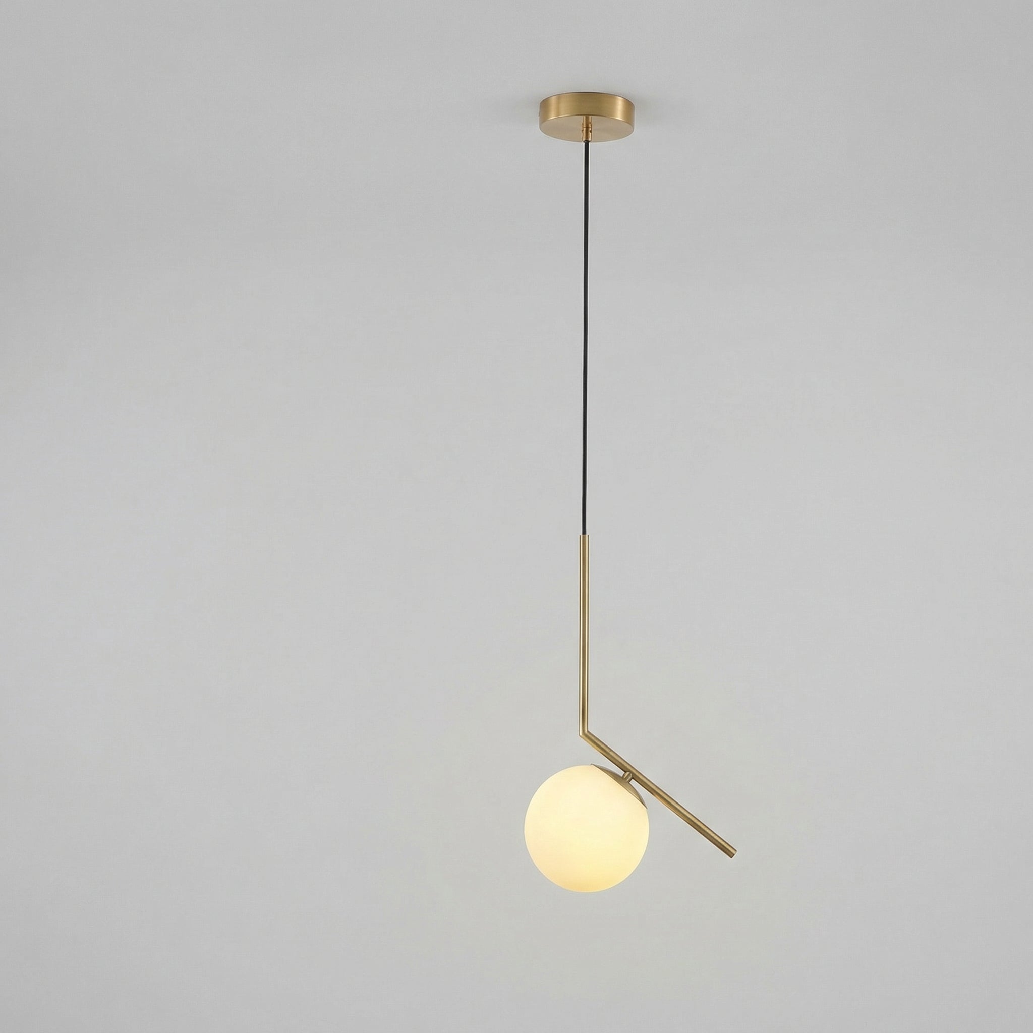 Nordic Geometric Glass Pendant Light