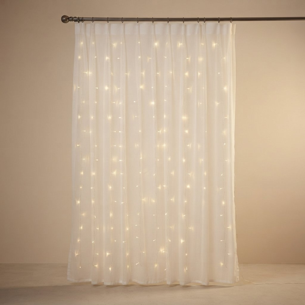 Cascading Curtain Fairy Lights, 3 Colours — WHITE