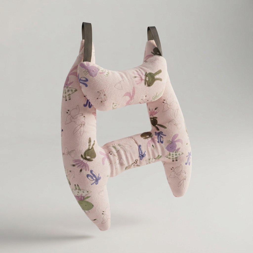 Children's Car Headrest Travel Pillow — Animals
