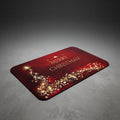 Christmas Door Mat with Golden Star Swirl — 30x50cm